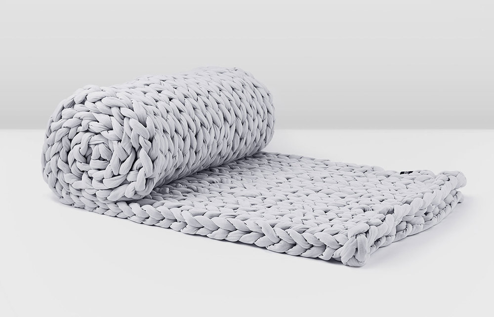 Knit Weighted Blanket - Silk & Snow