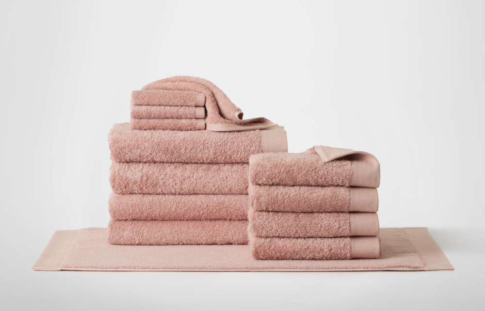 Blomus Riva Organic Terry Cloth Hand Towel Misty Rose