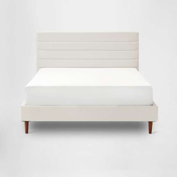 Horizontal Channeled Upholstered Bed