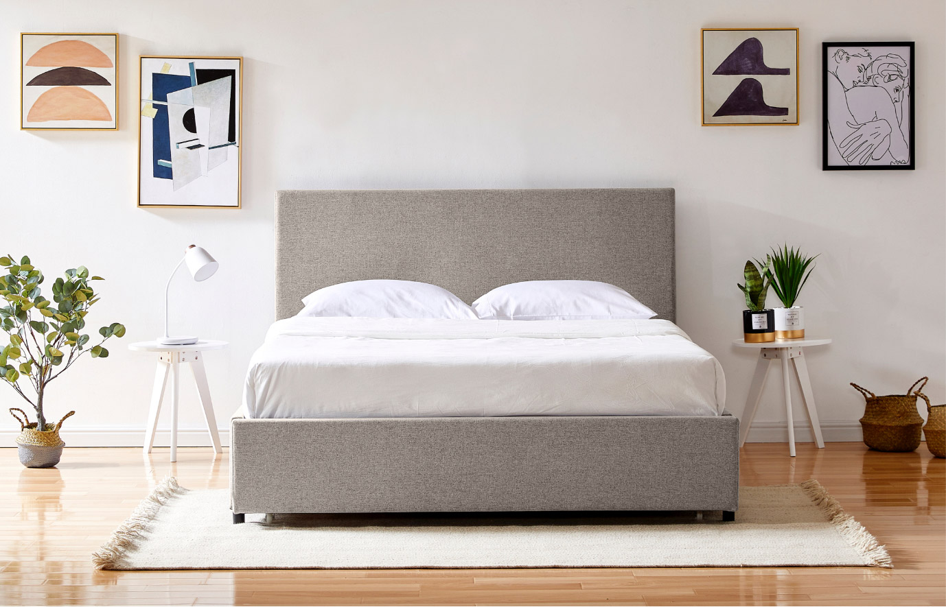 Queen Size Bed Frame With Drawers Canada