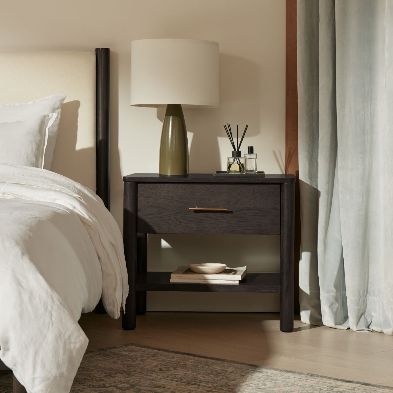 Tofino Nightstand - Silk & Snow