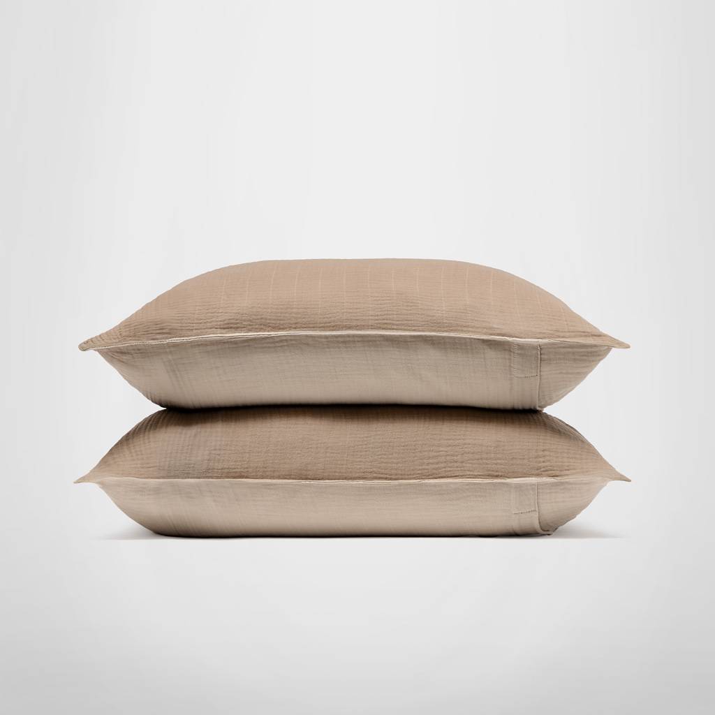 Ensemble de couvre-oreillers en mousseline