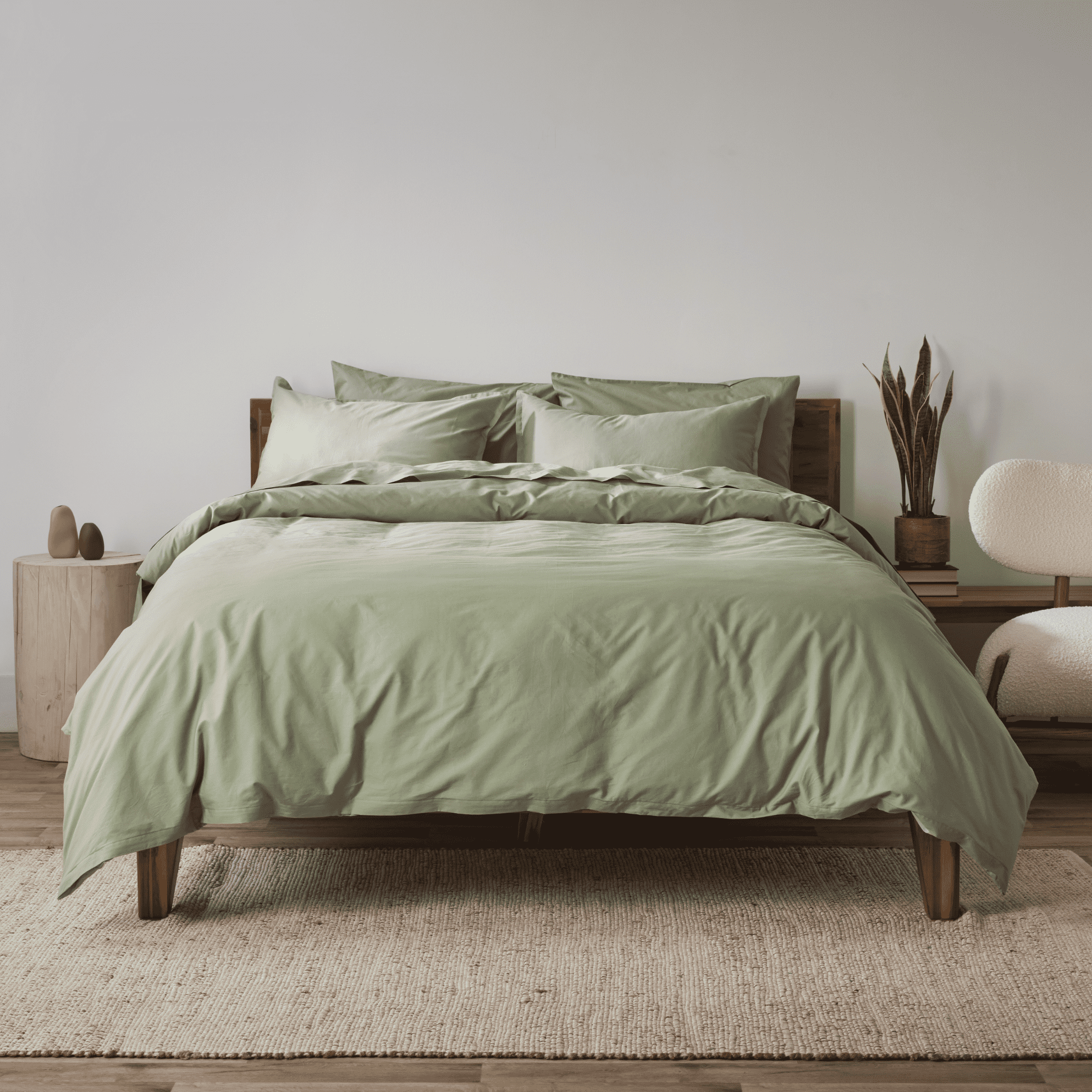 Egyptian Cotton Bed Sheets - Silk & Snow