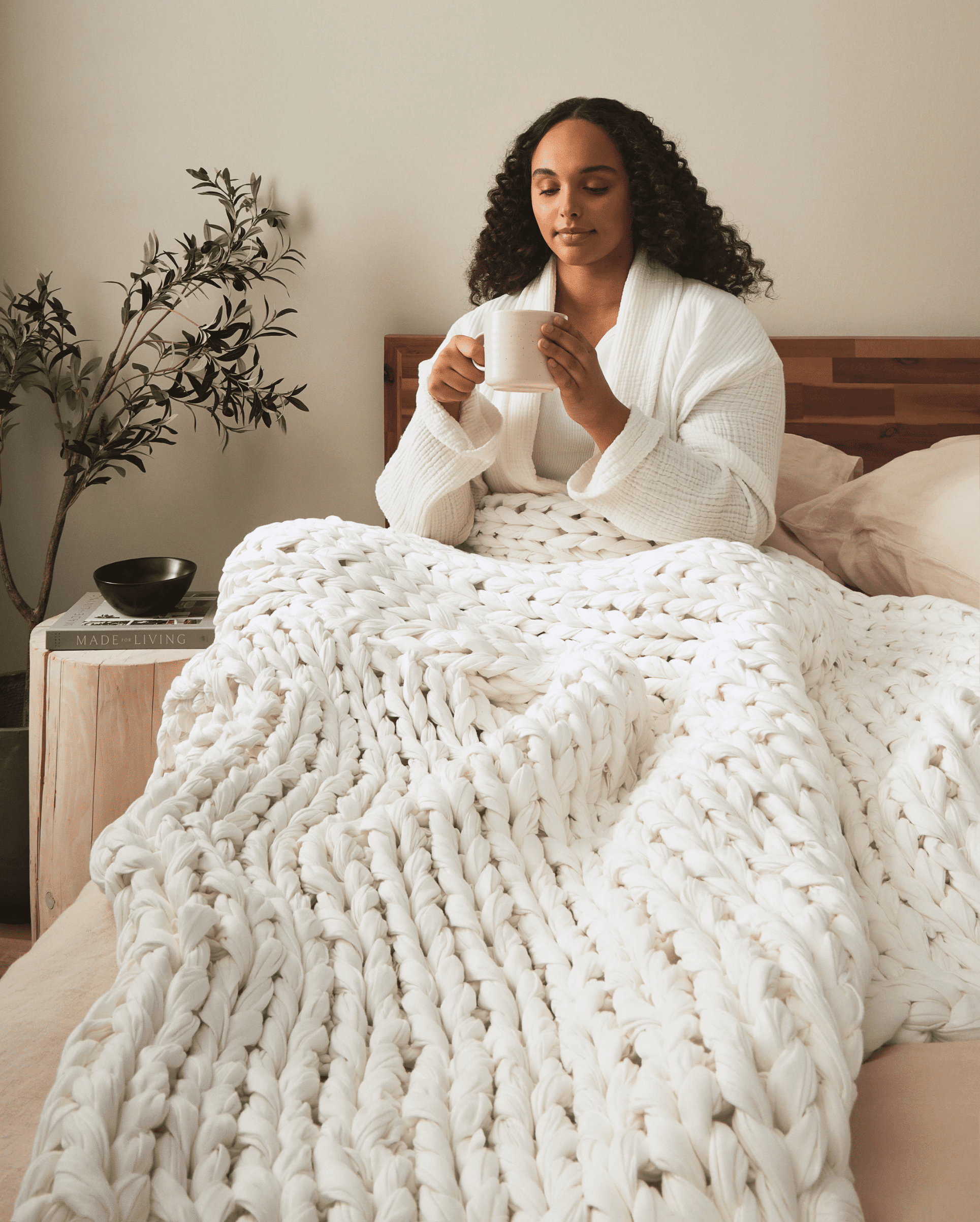 Crafting The Best Hand-Knit Weighted Blanket - Silk & Snow Canada