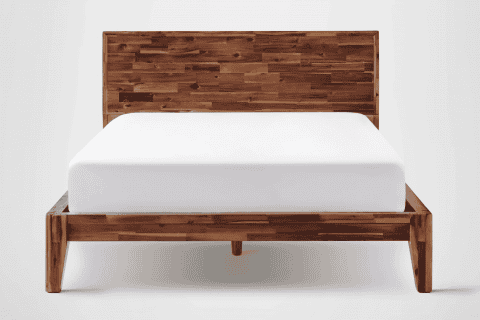 Wooden Bed Frame with Headboard