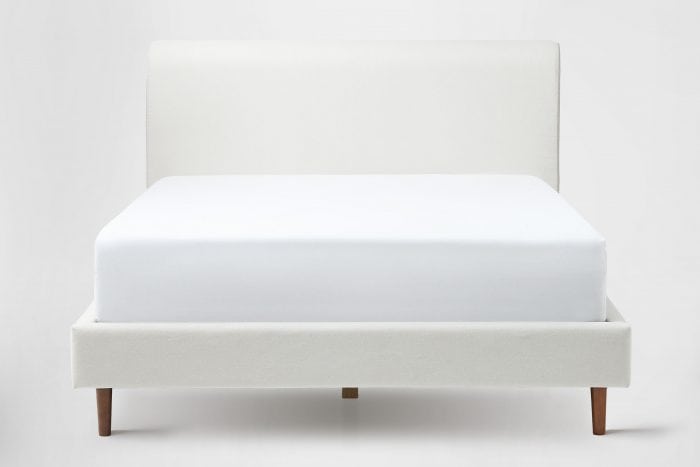 Upholstered Platform + Cushion Headboard